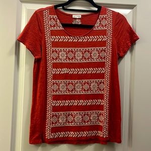 Garnet Hill Coral Top